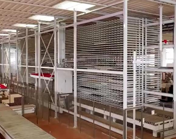 Kinkalteck cantilever sheet metal storage installed in a factory